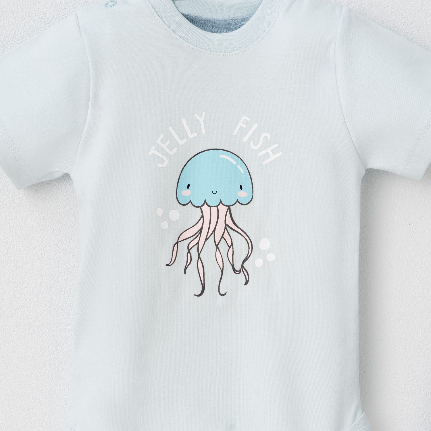 ست 2تکه بادی کوتاه و شلوار  Ocean  آبی-ر