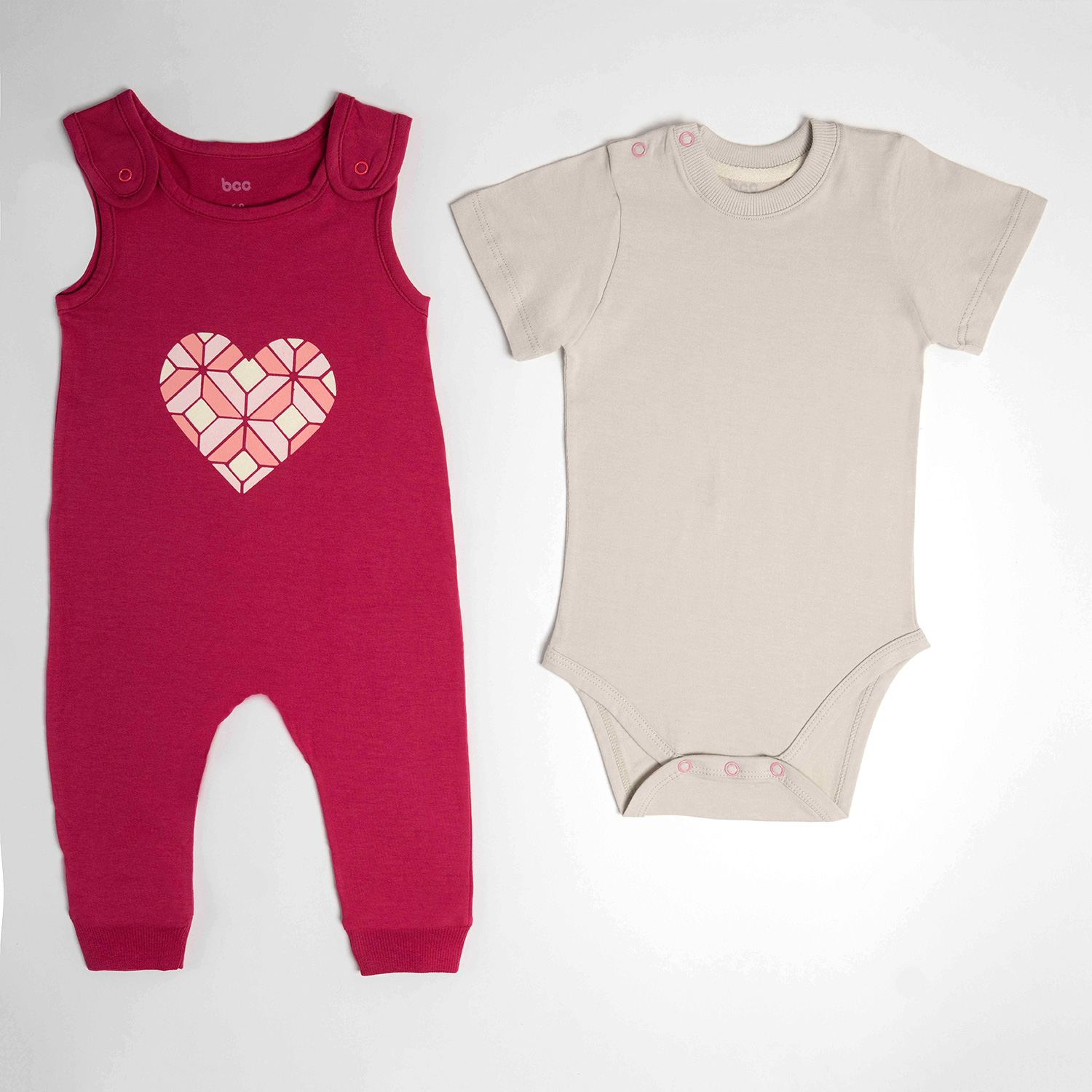 ست2تکه Heart سرهمی بندی وبادی کوتاه ارغوانی