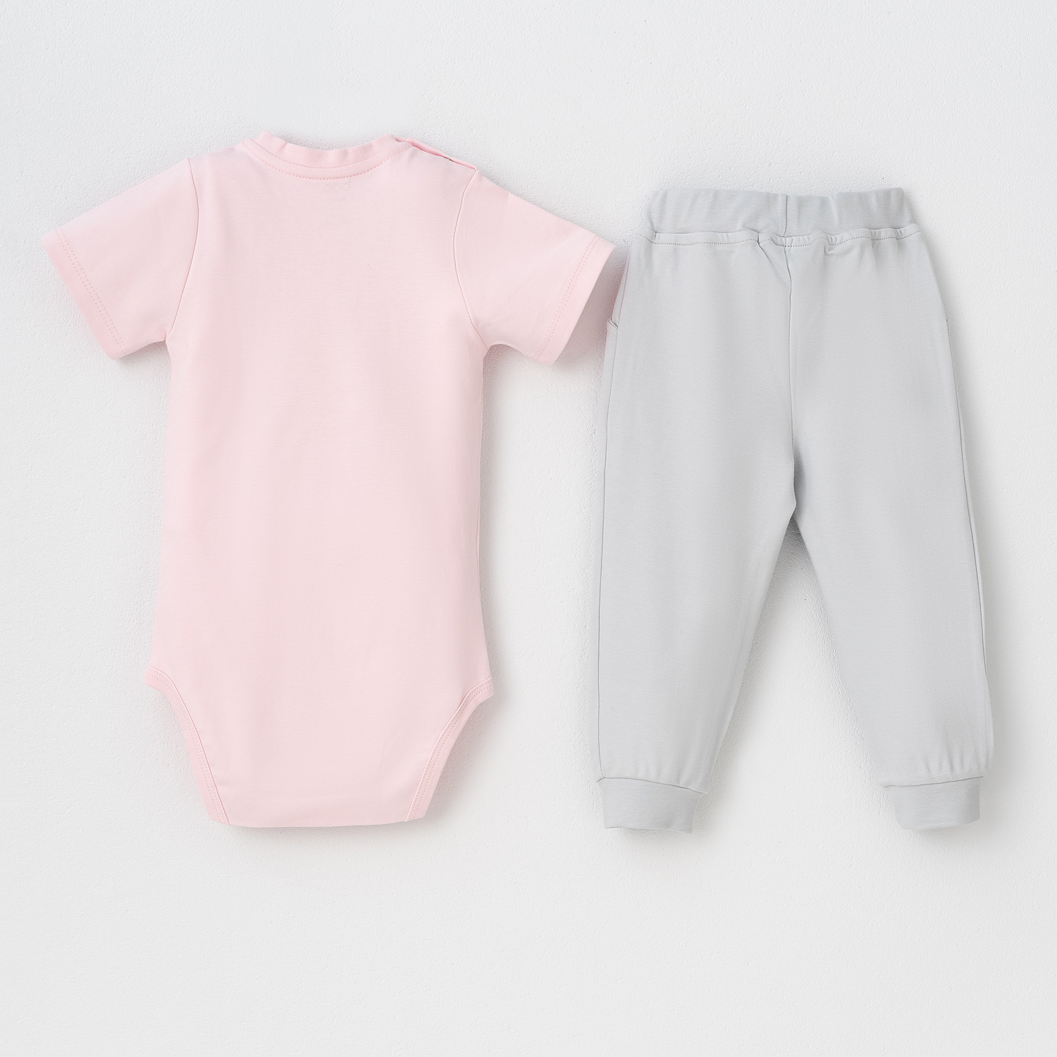 ست2تکه Ocean بادی کوتاه وشلوار صورتی