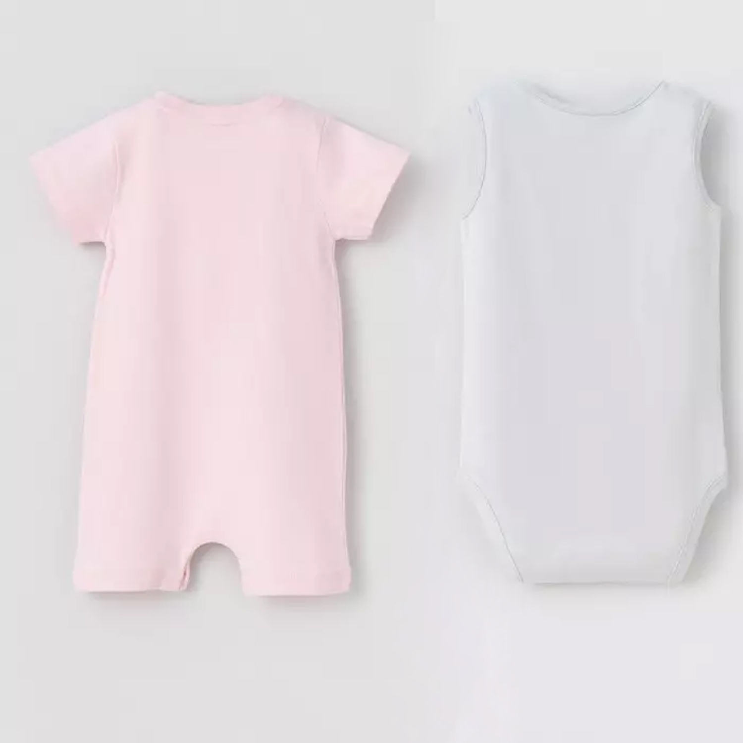 ست2تکه Ocean رامپرصورتی وبادی رکابی طوسی