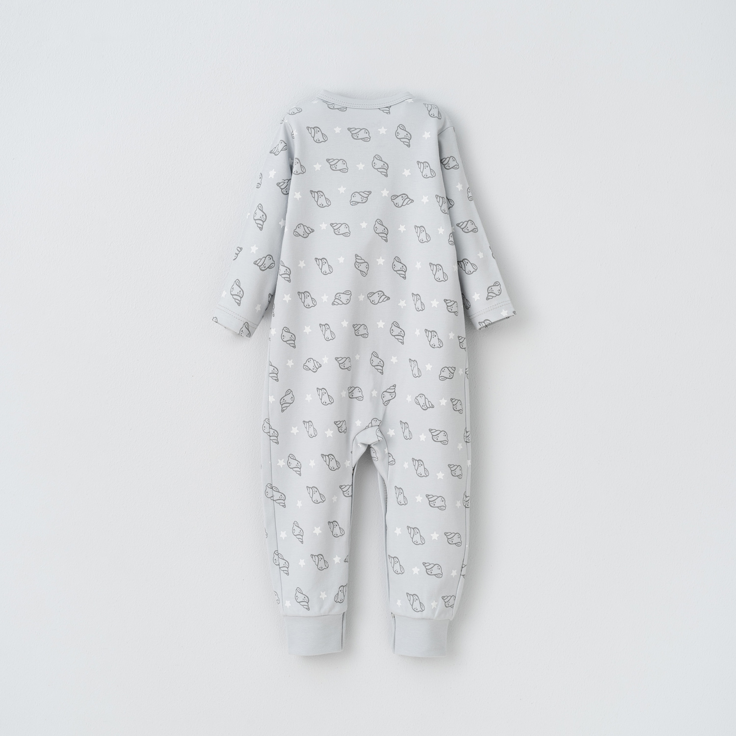 سرهمی  تمام چاپ Ocean  آبی-روشن