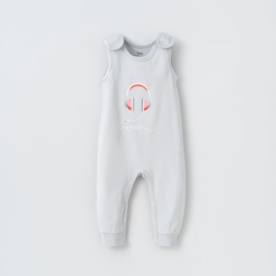 سرهمی بندی طوسی 6-9 Headphone