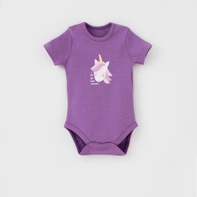 بادی کوتاه بنفش Unicorn