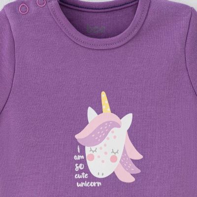 بادی کوتاه بنفش Unicorn