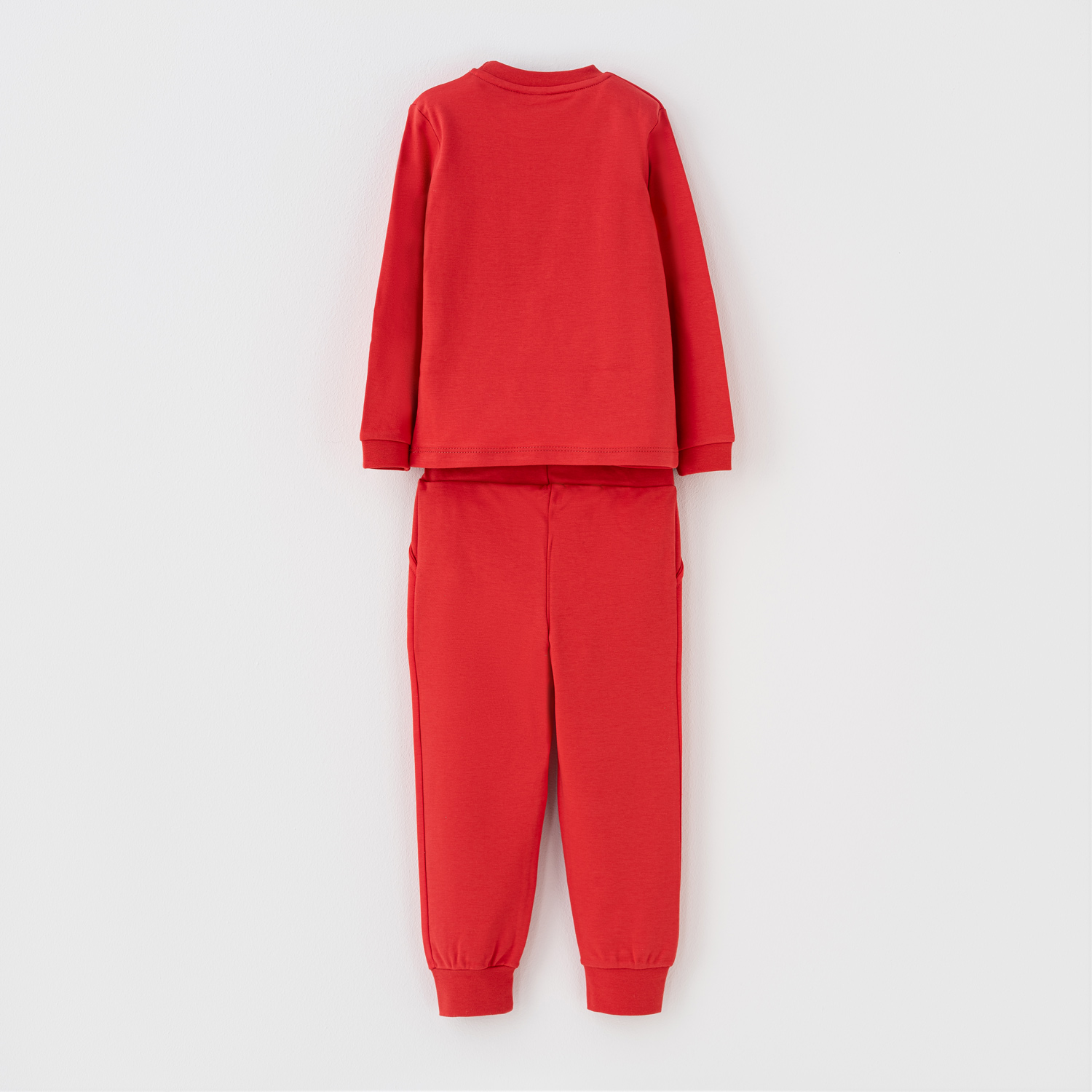 ست2تکه play بلوزآستین بلند وشلوار قرمز