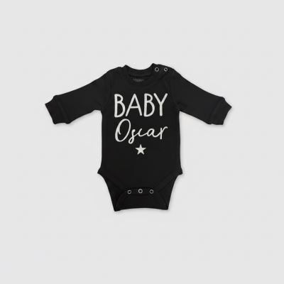 بادی آستین بلند مشکی Baby Oscar
