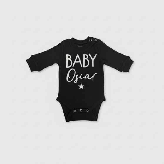 بادی آستین بلند مشکی Baby Oscar