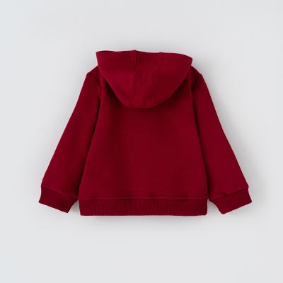 هودی کلاه دار زرشکی  دورس