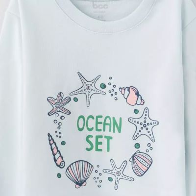 بلوژ آستین بلند آبی روشن Ocean