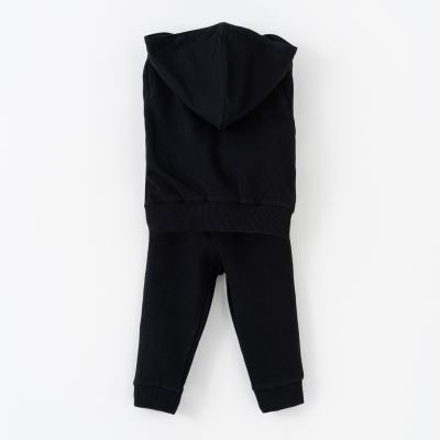 ست2تکه دورس دونخ سویشرت وشلوار مشکی