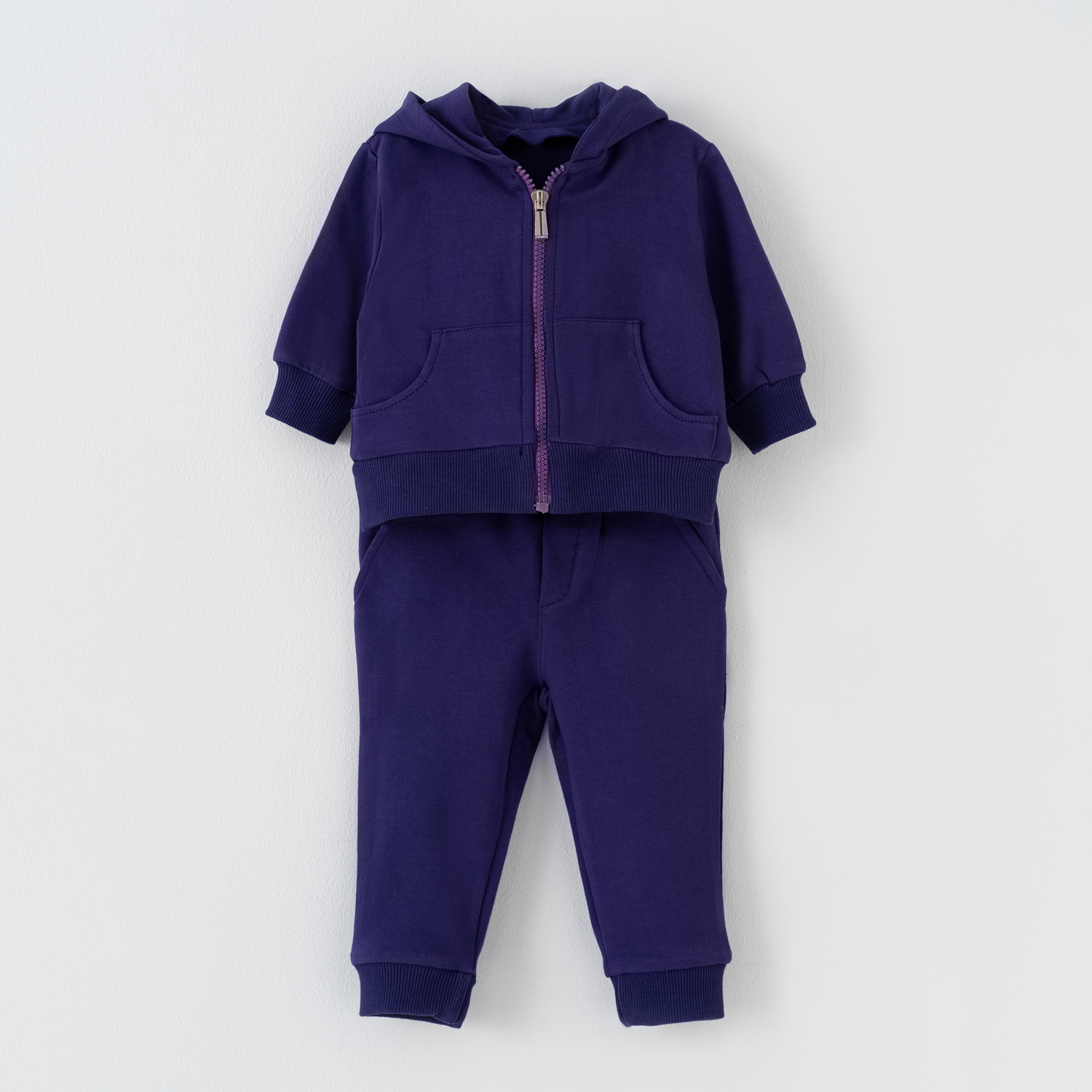 ست2تکه دورس دونخ سویشرت وشلوار بنفش