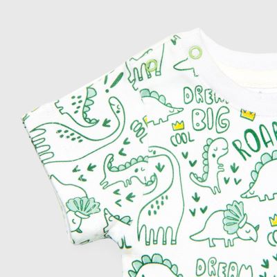 رامپرتمام چاپ Dinosaur  سفید