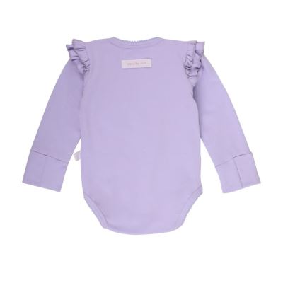 بادی آستین بلند چین دار یاسی pop