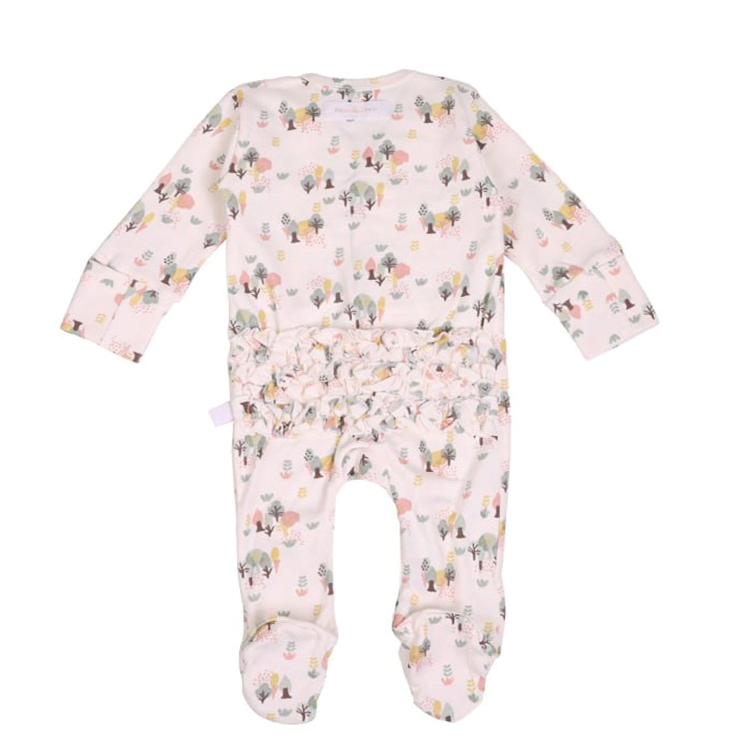 سرهمی چین دار سفید تمام چاپ pop