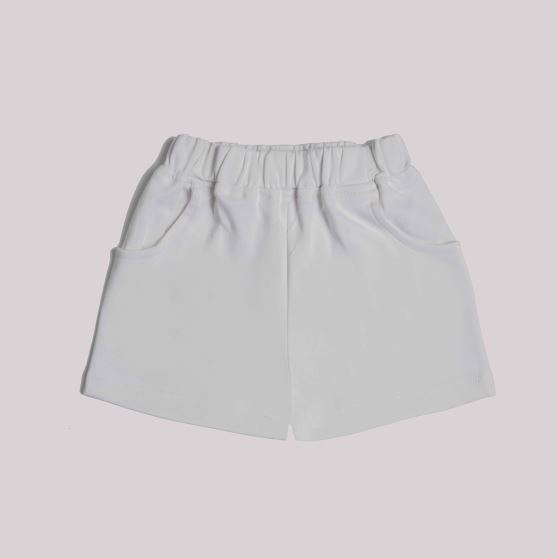 ست2تکه تاپ وشلوارک پسرانه سفید