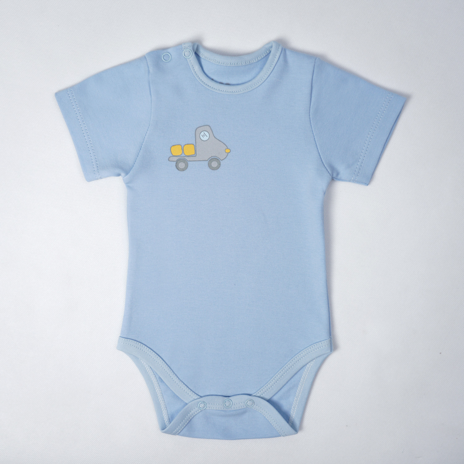 بادی آستین کوتاه آبی روشن Trucky