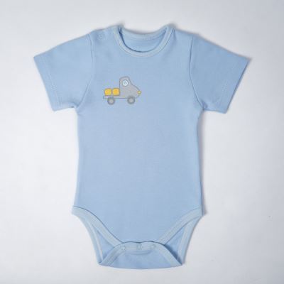 بادی آستین کوتاه آبی روشن Trucky