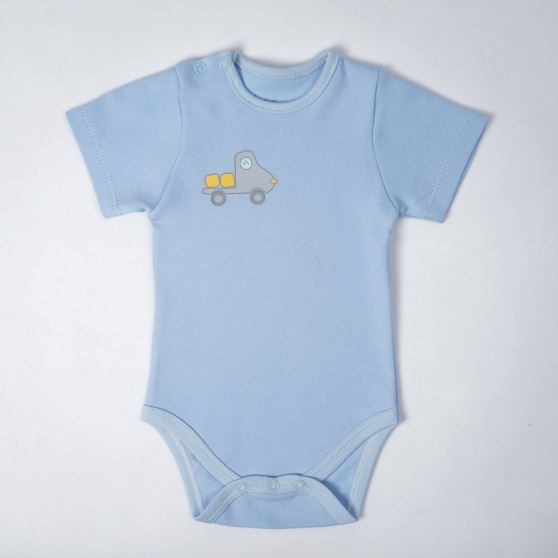 بادی آستین کوتاه آبی روشن Trucky