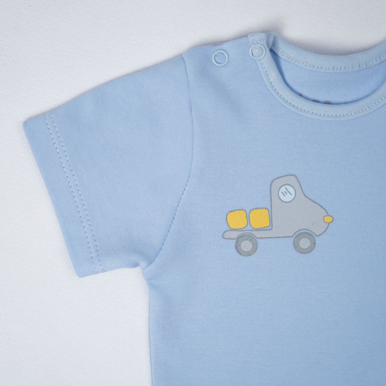 بادی آستین کوتاه آبی روشن Trucky