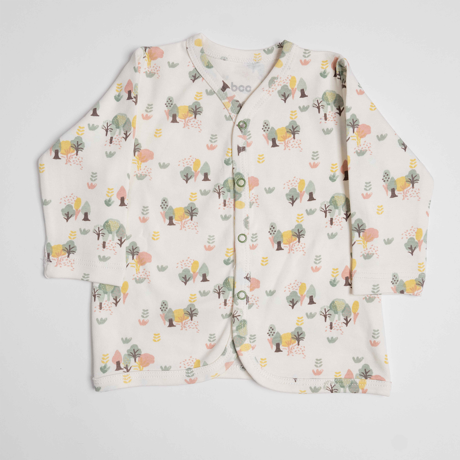 بلوز جلو‌ باز سفید تمام چاپ White Alyssum