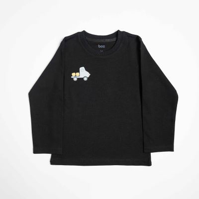 ست دو تکه بلوز آستین بلند و شلوار مشکی Trucky