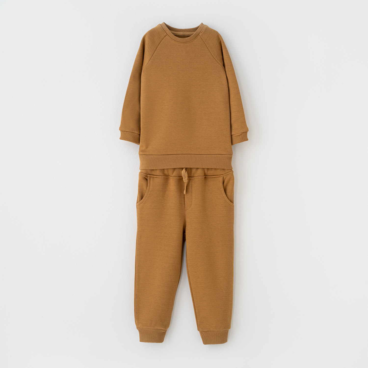 ست دو تکه بلوز آستین بلند و شلوار شتری سلانیک