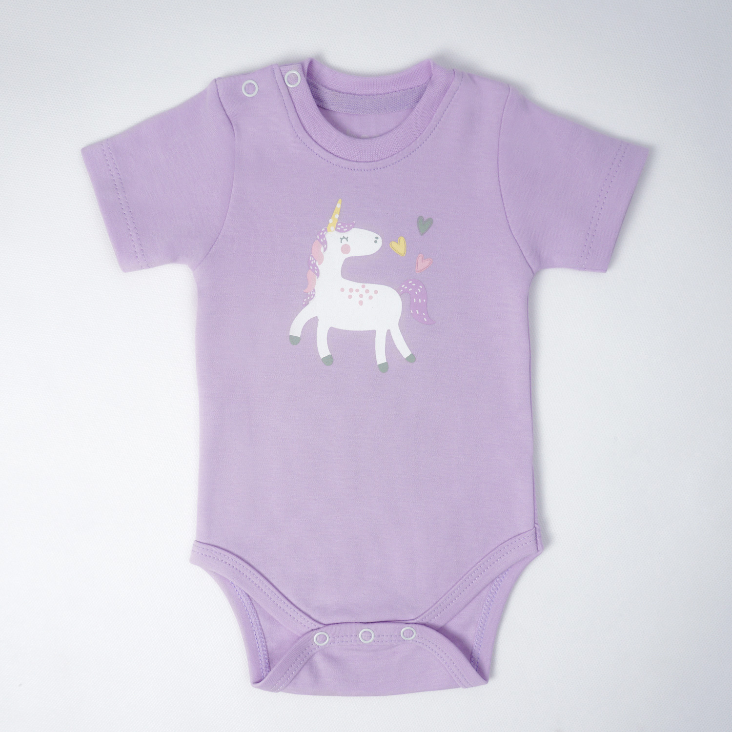 بادی آستین کوتاه یاسی Unicorn