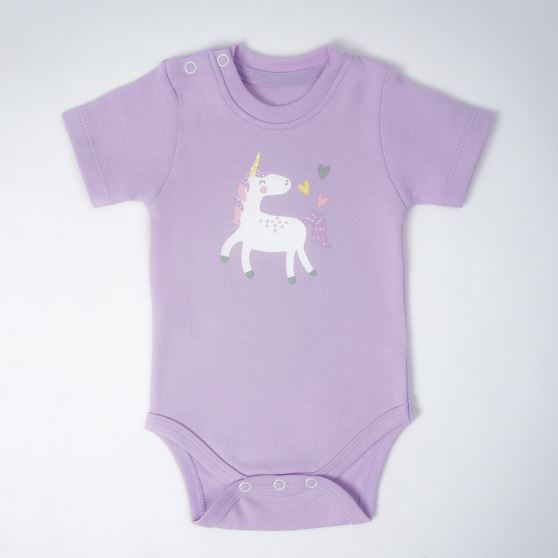 بادی آستین کوتاه یاسی Unicorn