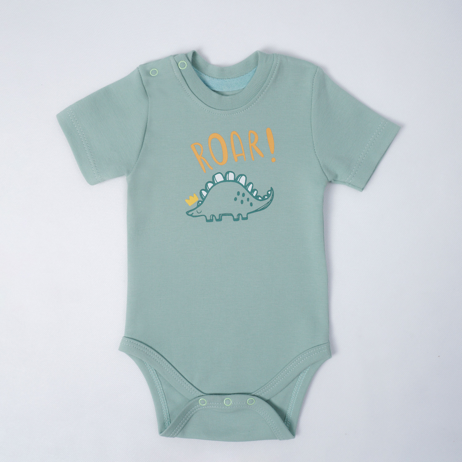 بادی آستین کوتاه سبز روشن Dinosaur(New)