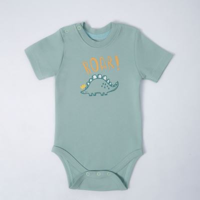 بادی آستین کوتاه سبز روشن Dinosaur(New)