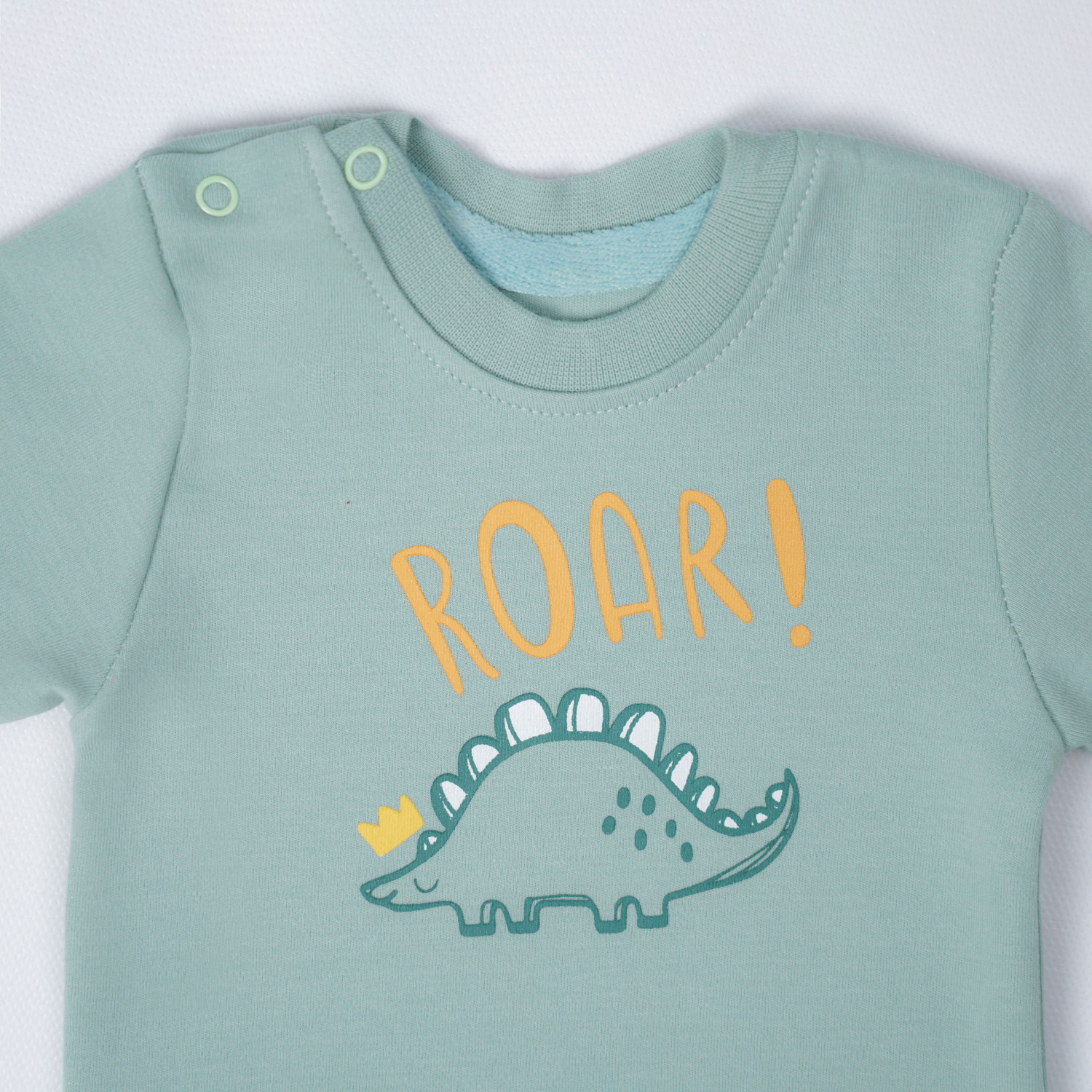 بادی آستین کوتاه سبز روشن Dinosaur(New)