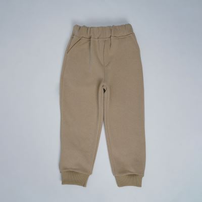 شلوار دورس سه‌نخ خارخورده کرم