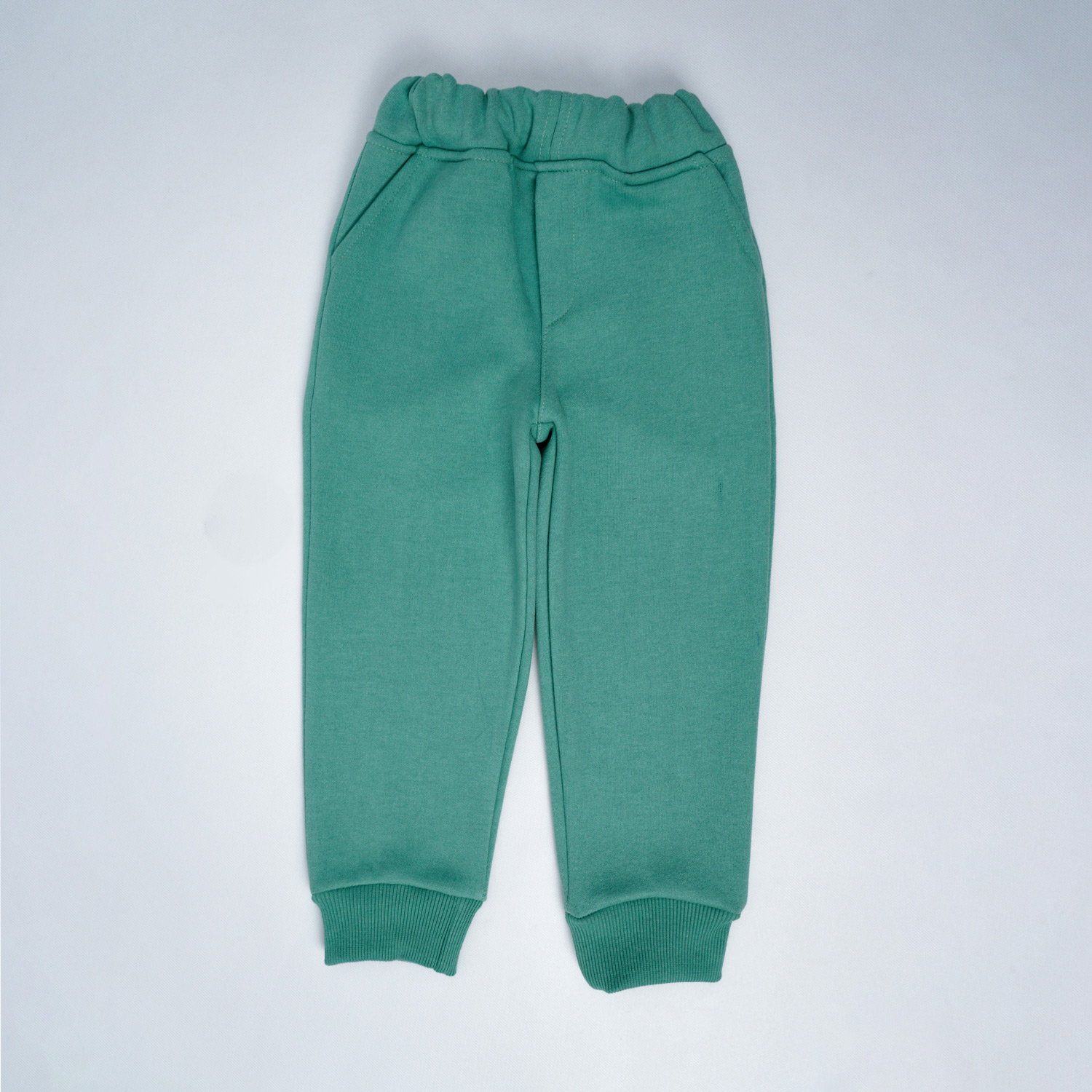 شلوار دورس سه‌نخ خارخورده سبز-آبی (تیفانی)