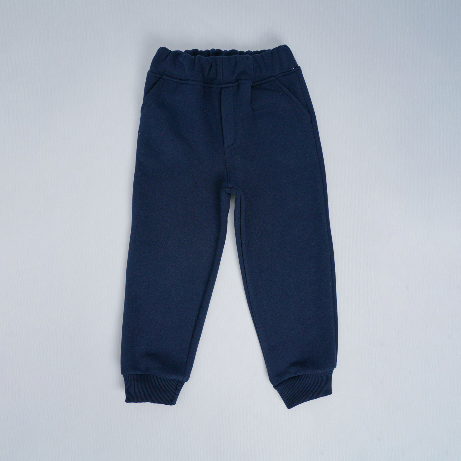 شلوار دورس سه‌نخ خارخورده سرمه‌ای