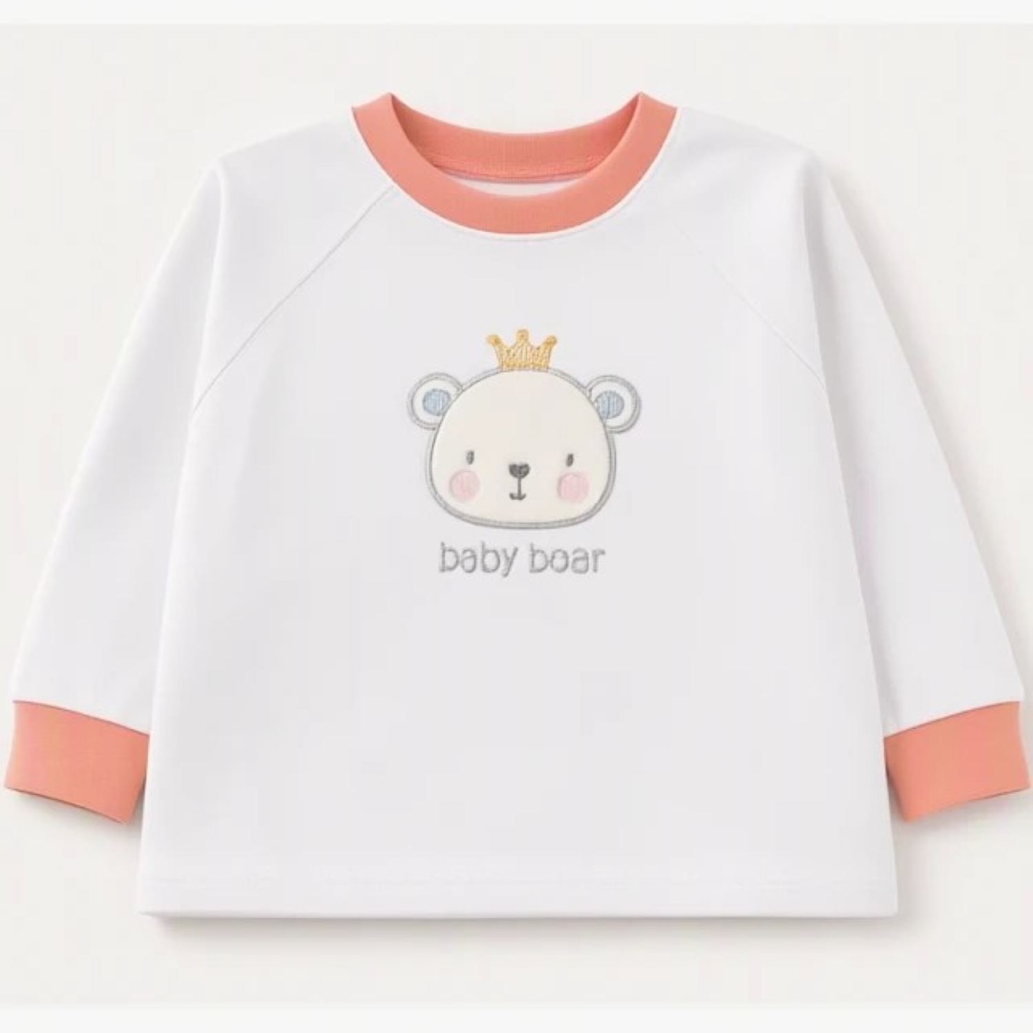 بلوز آستین بلند گلبهی روشن Baby Bear