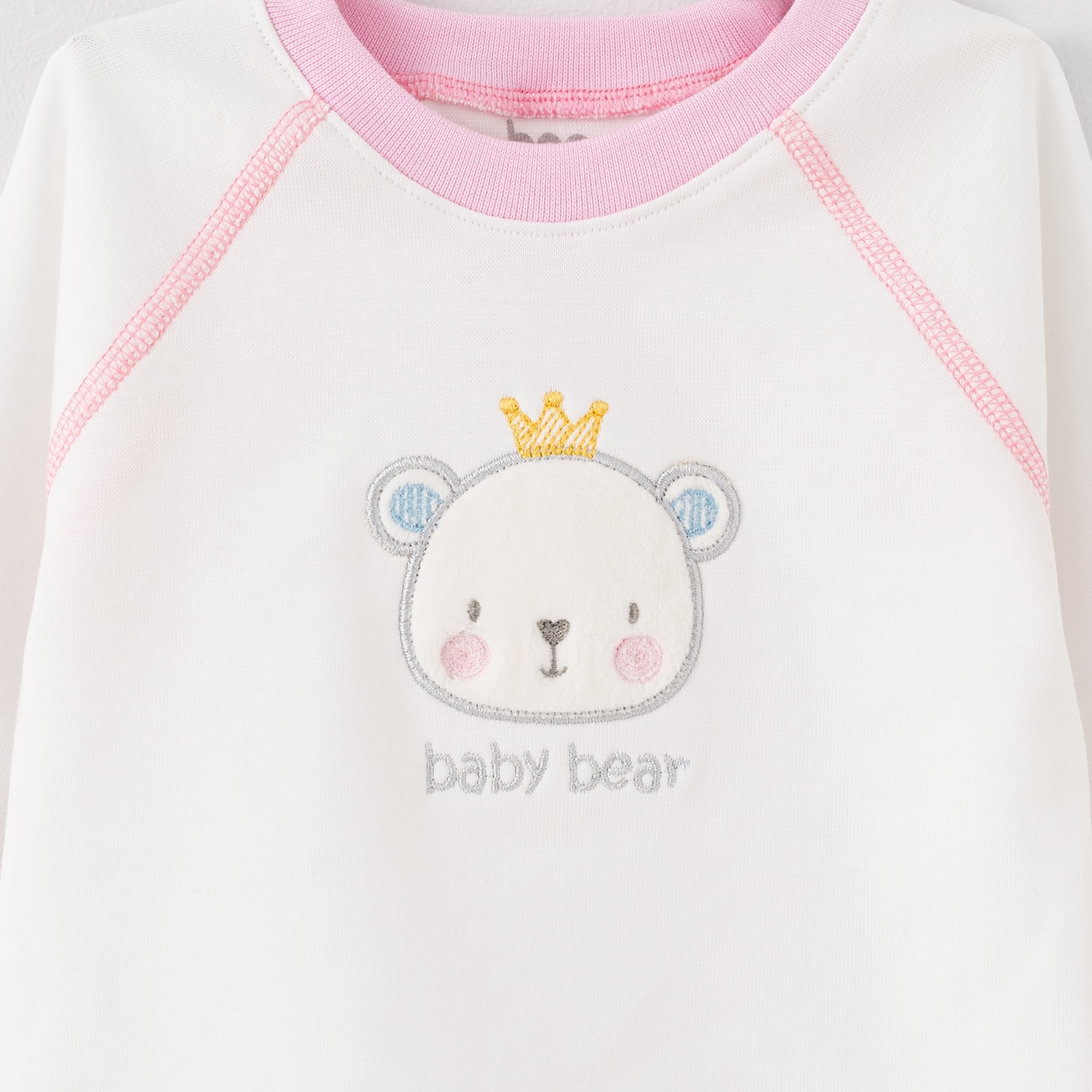 بلوز آستین بلند صورتی Baby Bear