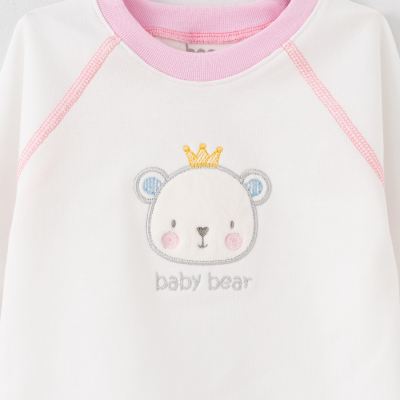 بلوز آستین بلند صورتی Baby Bear