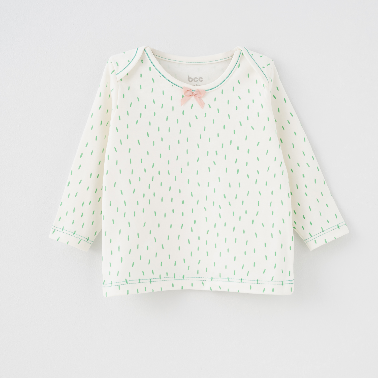 بلوز آستین بلند خال خالی very berry NB