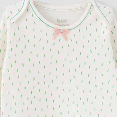 بلوز آستین بلند خال خالی very berry NB