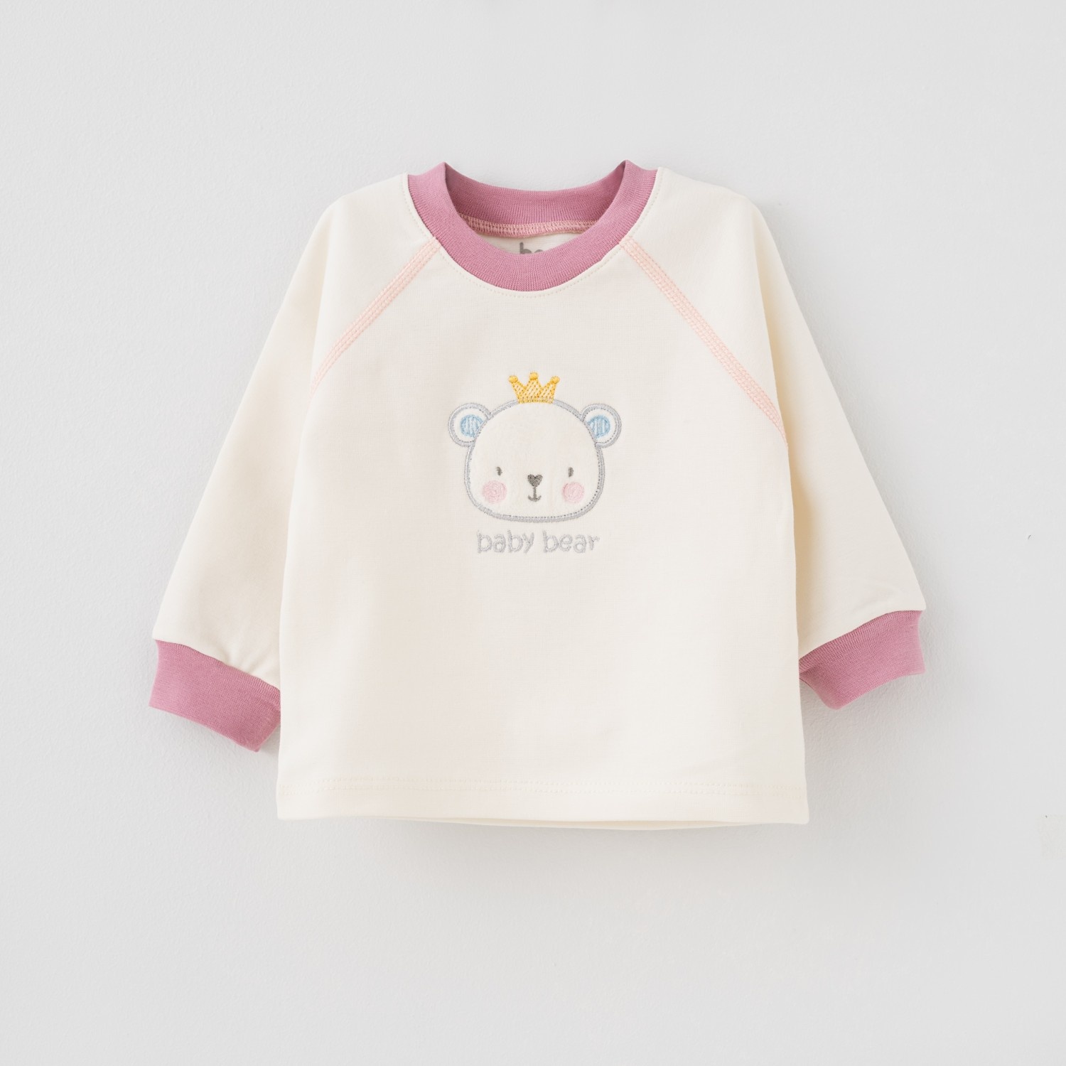 بلوز آستین بلند کالباسی baby bear 3-6