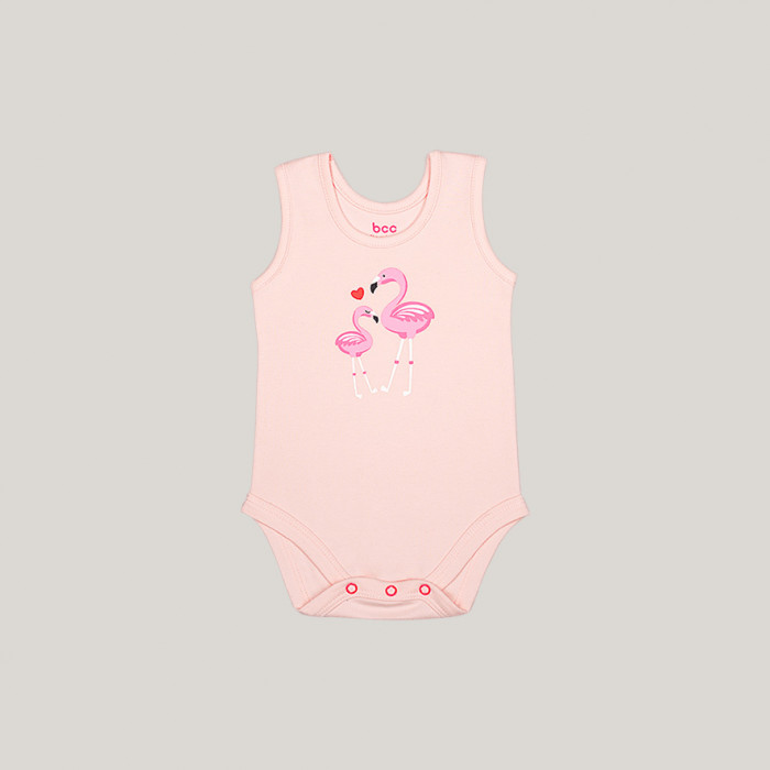 بادی رکابی نوزادی طرح Flamingo
